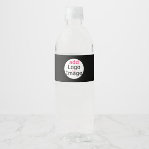 Modern Professional Custom Business Brand   Water Bottle Label