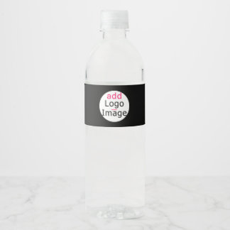 Modern Professional Custom Business Brand   Water Bottle Label