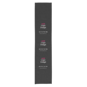 Modern Professional Custom Business Chic Black Short Table Runner