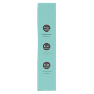 Modern Professional Custom Business Chic Mint Short Table Runner