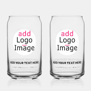 Modern Professional Customizable Business Chic  Can Glass