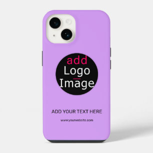 Modern Professional Customizable Business Lilac iPhone 14 Case