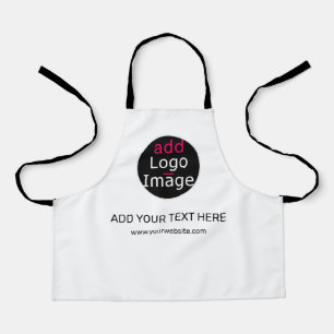 Modern Professional Customizable Business White  Apron