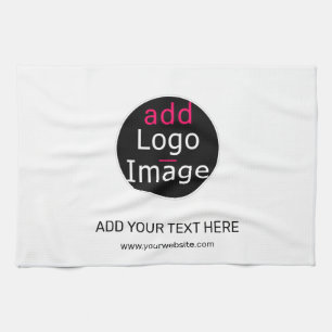 Modern Professional Customizable Business White Kitchen Towel