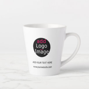 Modern Professional Customizable Business White   Latte Mug
