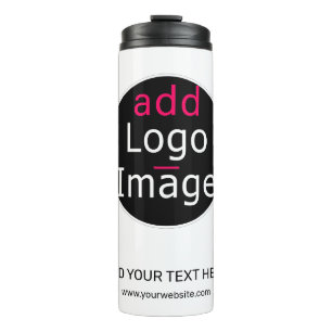 Modern Professional Customizable Business White Thermal Tumbler