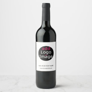 Modern Professional Customizable Business White Wine Label