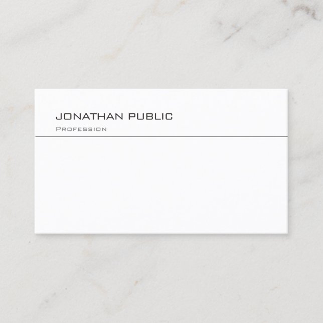 Modern Professional Design Minimalist Template Business Card (Front)