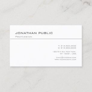 Modern Professional Design Minimalist Template Business Card