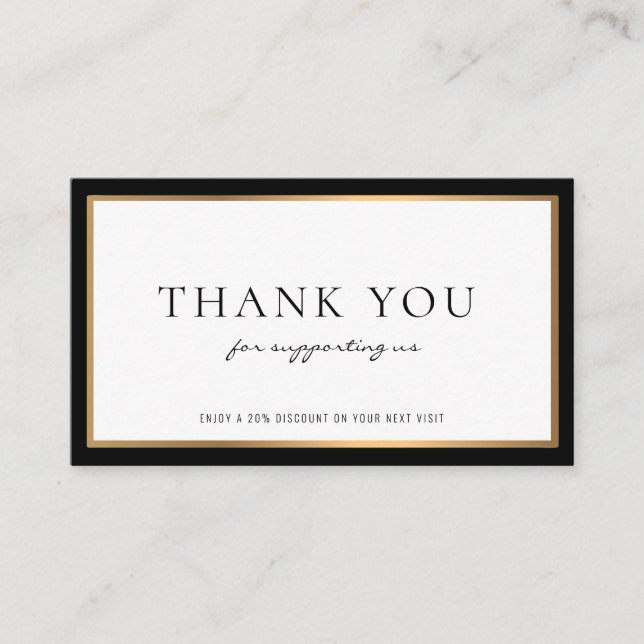 modern professional discount business card (Front)