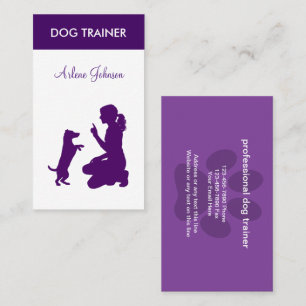 Modern Professional Dog Theme Business Cards