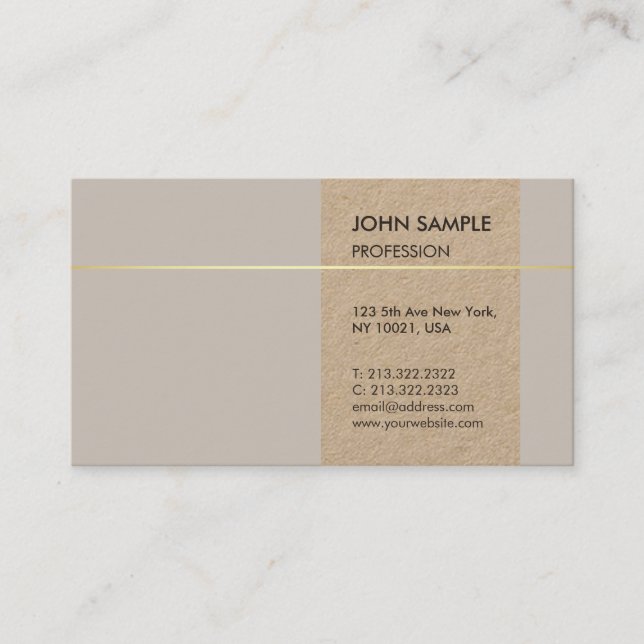 Modern Professional Elegant Colours Artistic Desig Business Card (Front)