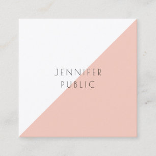 Modern Professional Elegant Minimalist Template Square Business Card