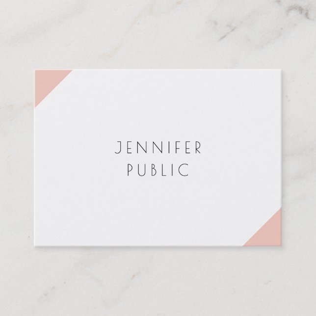 Modern Professional Elegant Simple Template Business Card (Front)