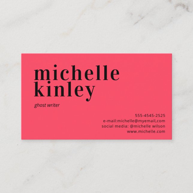 Modern professional elegant trendy networking business card (Front)