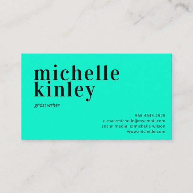 Modern professional elegant trendy networking business card (Front)