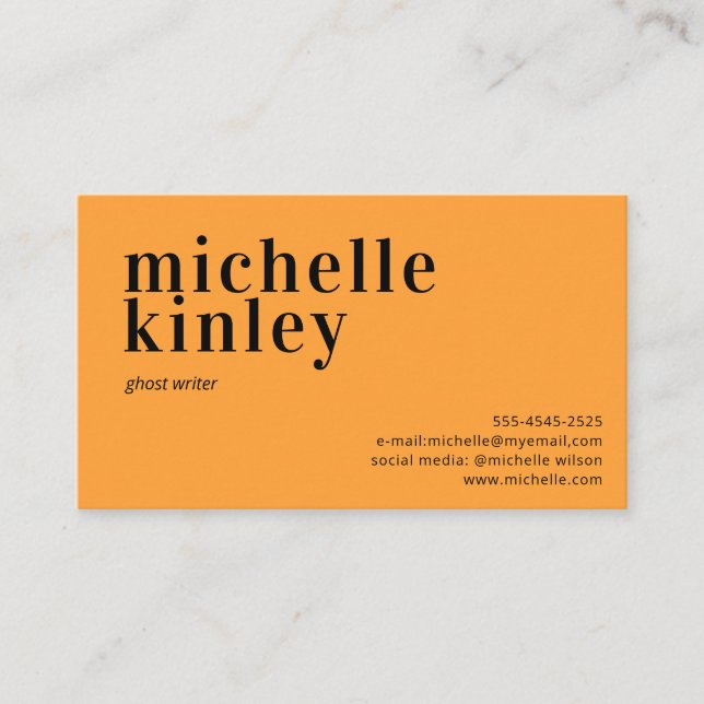 Modern professional elegant trendy networking business card (Front)