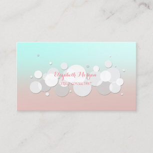 Modern Professional Fun Circles Business Card