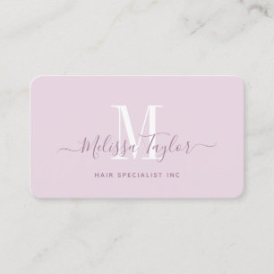 Modern Professional Girly Pink Photo Business Card
