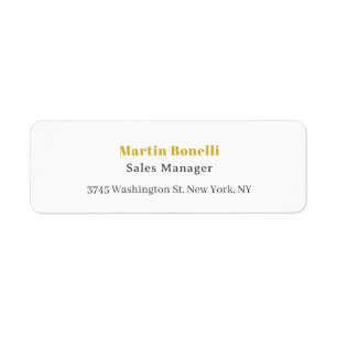 Modern Professional Gold Black & White Serif Font