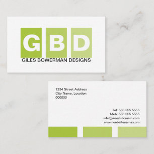 Modern Professional Green Business Card
