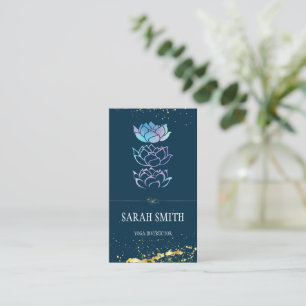 Modern professional green holographic business card
