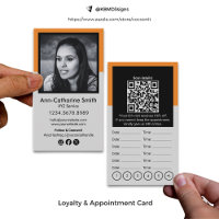 Modern Professional Grey Black Orange Loyalty &