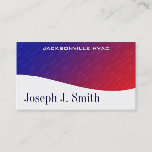 Modern Professional HVAC Business Cards
