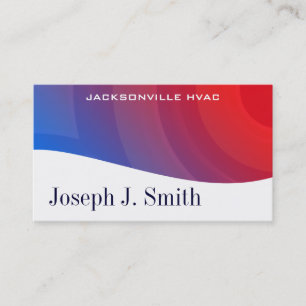 Modern Professional HVAC Business Cards