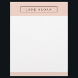 Modern Professional Letterhead<br><div class="desc">Be the Boss Lady you are with these fun modern notecards! Background colours and fonts are customizable.</div>