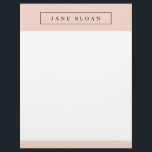 Modern Professional Letterhead<br><div class="desc">Be the Boss Lady you are with these fun modern notecards! Background colours and fonts are customizable.</div>