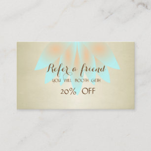 Modern Professional,Lotus  Referral Card