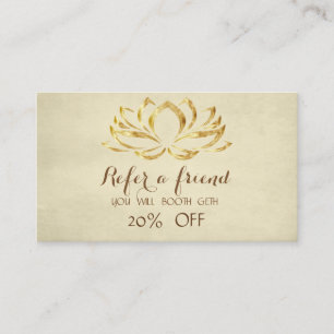 Modern Professional,Lotus  Referral Card