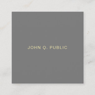 Modern Professional Luxurious Elegant Premium Silk Square Business Card