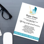 Modern Professional Maid Cleaning Commercial House Flyer<br><div class="desc">Modern Professional Maid Cleaning Commercial House</div>