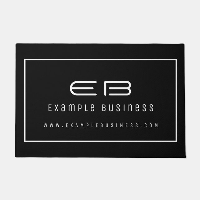 Modern Professional Minimal Company Business Doormat (Front)