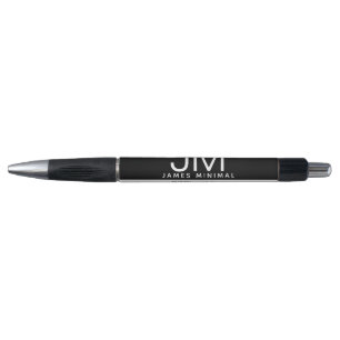 Modern Professional Minimal Design   Black & White Pen