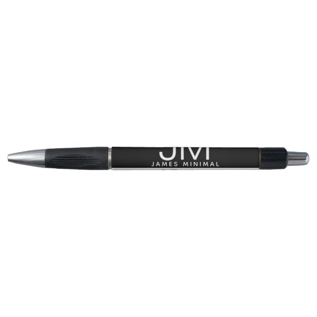 Modern Professional Minimal Design | Black & White Pen (Front)