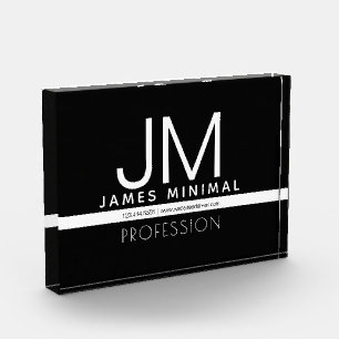 Modern Professional Minimal Design   Black & White Photo Block