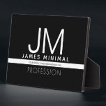 Modern Professional Minimal Design | Black & White Plaque<br><div class="desc">Modern,  fully customizable design template. Edit however you like!</div>