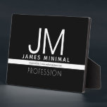 Modern Professional Minimal Design | Black & White Plaque<br><div class="desc">Modern,  fully customizable design template. Edit however you like!</div>