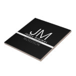 Modern Professional Minimal Design | Black & White Tile<br><div class="desc">Modern,  fully customizable design template. Edit however you like!</div>