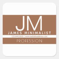 Modern Professional Minimal Design | Brown & White