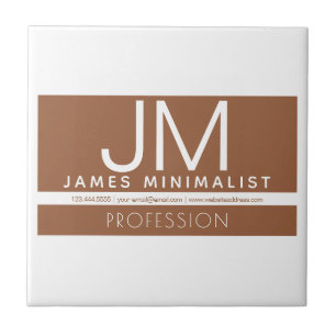 Modern Professional Minimal Design   Brown & White Tile