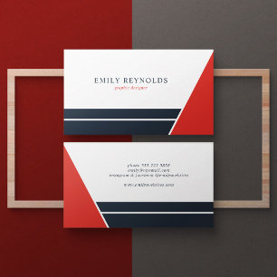 Modern professional minimal geometric  business card