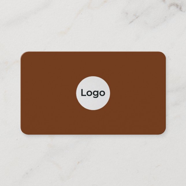 Modern Professional Minimal Logo Business Card (Front)