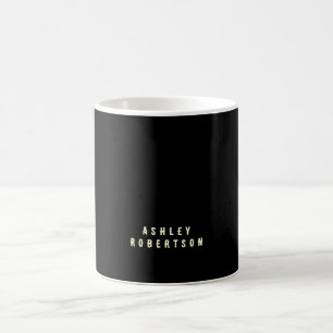 Modern Professional Minimalist Plain Own Name Coffee Mug