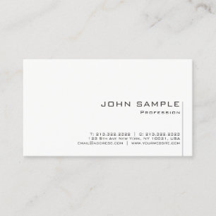 Modern Professional Minimalistic Personalized Business Card