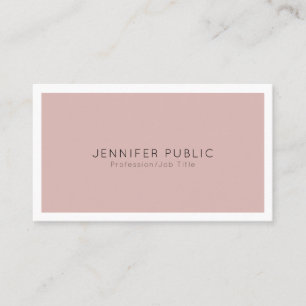 Modern Professional Minimalistic Plain Elegant Business Card