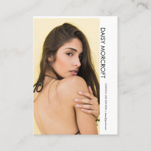 Modern Professional Model Actor Photo comp Card